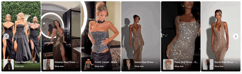 Shoppable video Instagram feed on Babyboo storefront