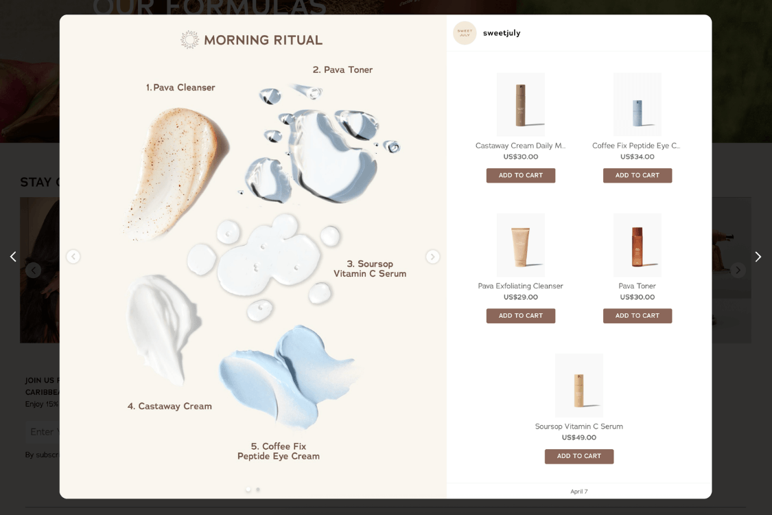 Mintt Studio: social commerce for Shopify — Instagram content on your storefront