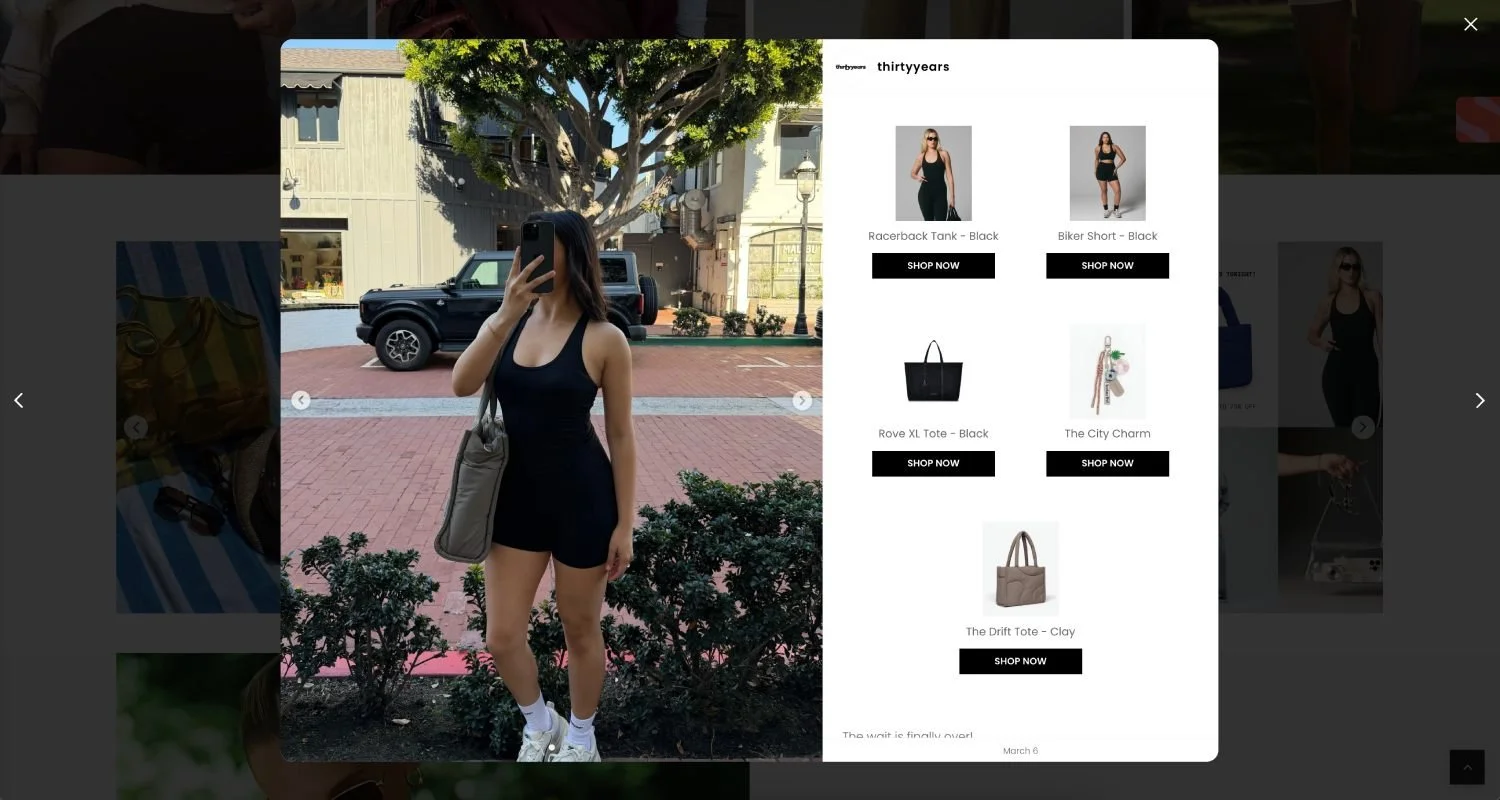 Thirty Years shop the look style on Shopify