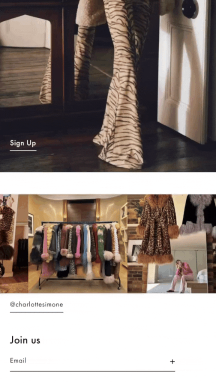Slider and grid layout