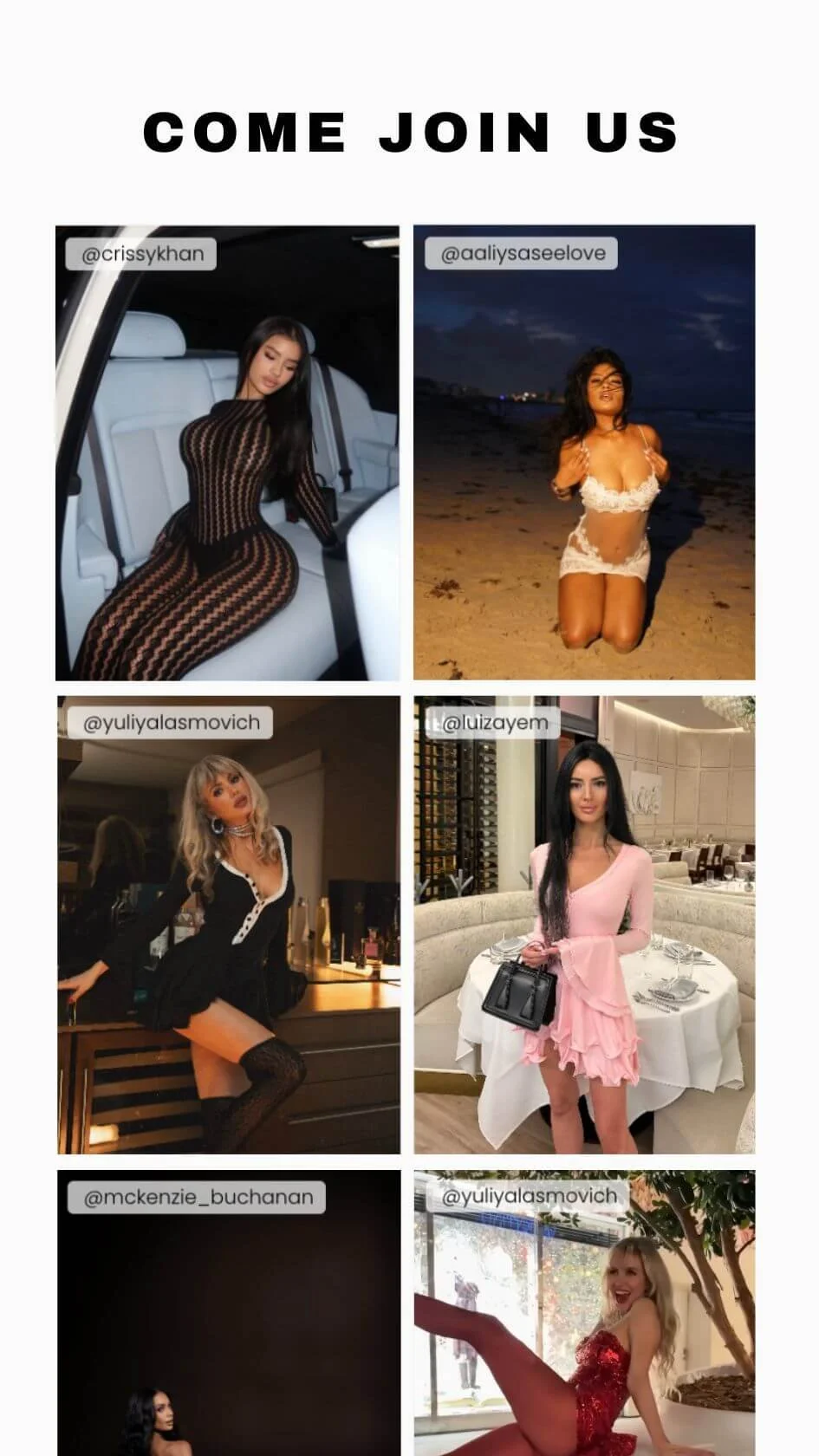 User generated content displayed in an Instagram feed