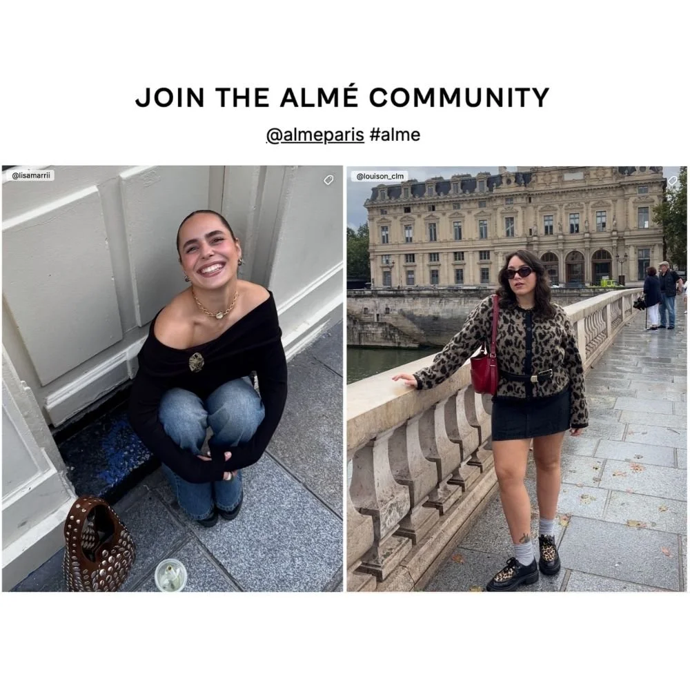 On-brand Instagram content filtered by hashtag for a store